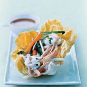 CHICKEN, RICE & MANGO in LETTUCE WRAPS