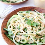 Cucumber Noodles with Peanut Sauce