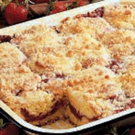 Strawberry Rhubarb Coffee Cake Recipe