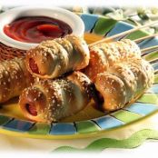 Baked Hot Dogs on a Stick