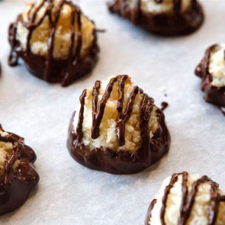 Dark Chocolate Dipped Macaroons