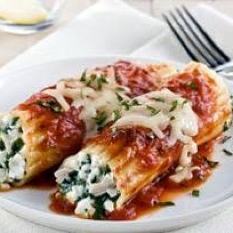 Chicken, Cheese & Spinach Manicotti