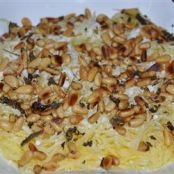 Spaghetti Squash with Pine Nuts, Sage, and Romano