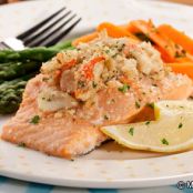 Salmon Stuffed with Crabmeat