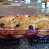 Blueberry and Nectarine Cobbler