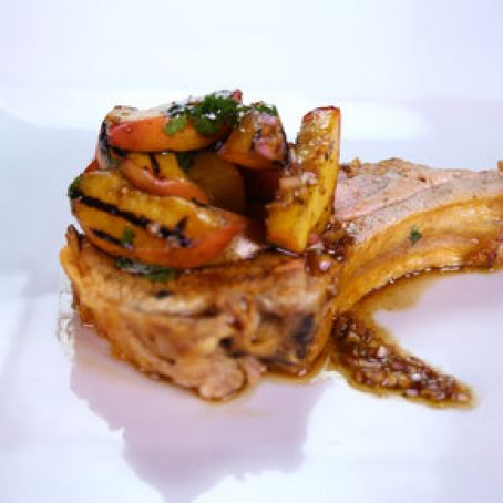 Michael Symon's Smoked Pork and Peaches