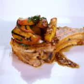 Michael Symon's Smoked Pork and Peaches