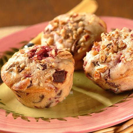 Chocolate Chunk Raspberry Muffins
