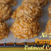 No Bake Pumpkin Oatmeal Cookies