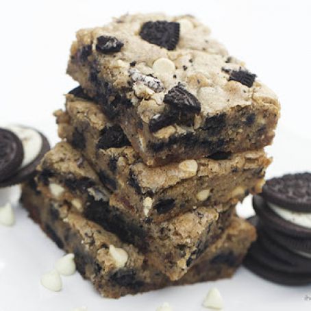 Chocolate chip OREO cookie bars