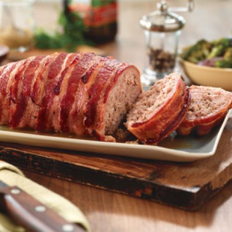 Bacon Wrapped Pork Meatloaf