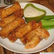 Buffalo Chicken Egg Rolls