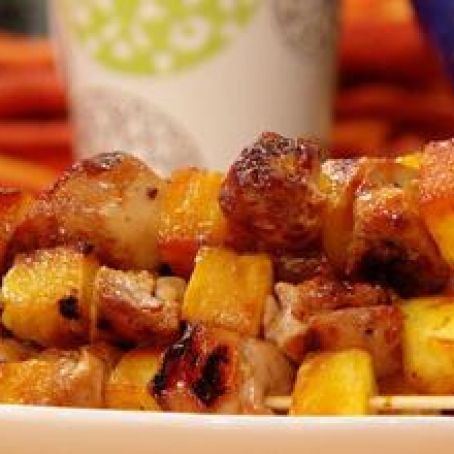 Teriyaki Chicken & Pineapple Skewers