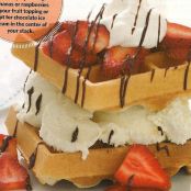 Strawberry Waffle Sundaes
