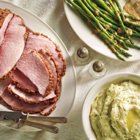 Sweet Nut Crusted Ham