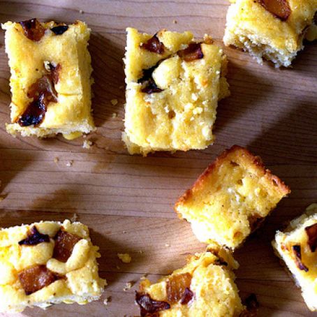Caramelized Onion and Goat Cheese Cornbread