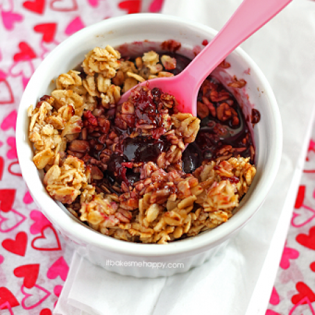Chocolate Cherry Crisp