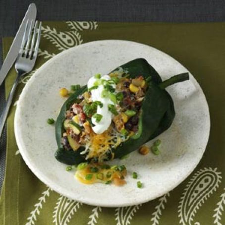 Fiery Stuffed Poblanos