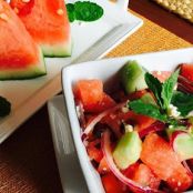Refreshing Cucumber Watermelon Salad