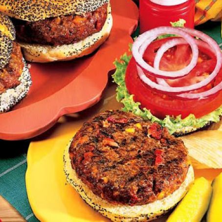 Smoky Cheddar Burgers