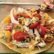 Fresh Herb-and-Tomato Salsa with Smoked Cheese