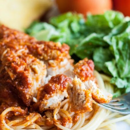 Slow Cooker Chicken Parmesan