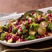 BRUSSELS SPROUTS****Roasted Brussels Sprouts With Pomegranate and Hazelnuts