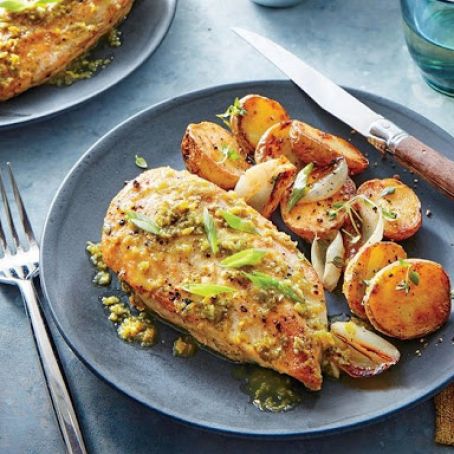 Seared Chicken Breasts with Green Piri Piri Sauce