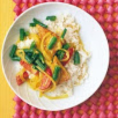 Fried Tofu with Tomatoes and Rice