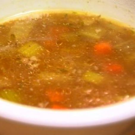 Rich Beef Barley Soup