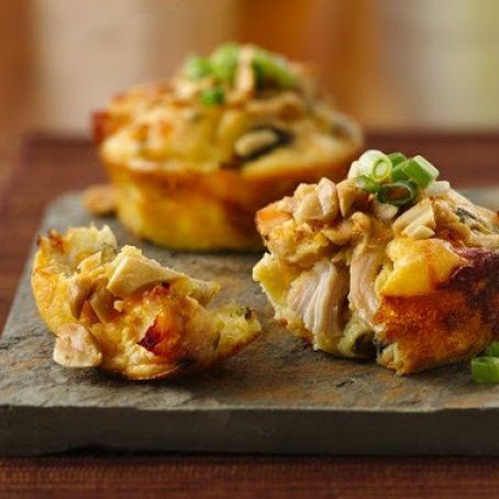 Impossibly Easy Mini Thai Chicken Pies