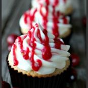Cranberry Orange Cupcakes with Orange Cream Cheese and A Cranberry Orange Drizzle