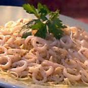 Charred Calamari with Roasted Garlic Broth