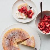 Ricotta-Orange Pound Cake with Prosecco Strawberries