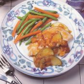 Cider-Braised chicken with apples