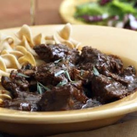 Braised Beef & Mushrooms