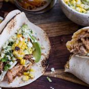 Slow-Cooker Enchilada Pork Tacos with Sweet-Corn Slaw