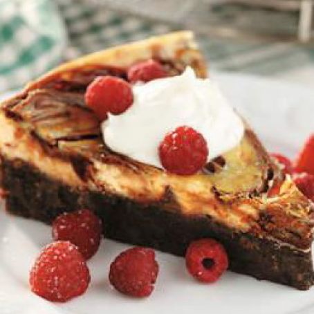 Brownie Swirl Cheesecake