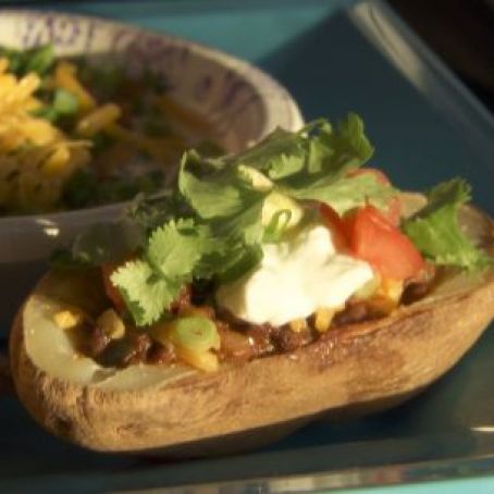 Taco-Stuffed Potato Skins