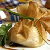 SAQUITOS CRUJIENTES DE ARROZ CON MARISCO