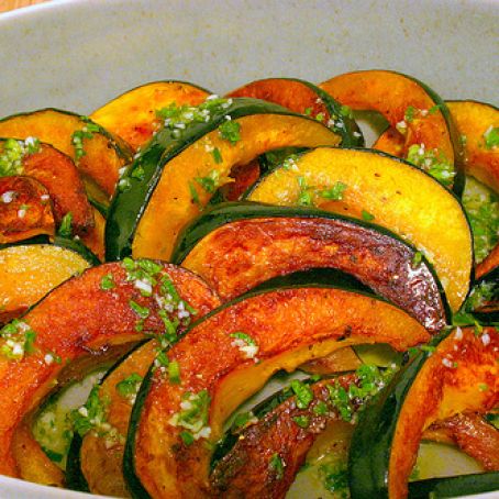 Roasted Acorn Squash with Sweet Lime Vinaigrette
