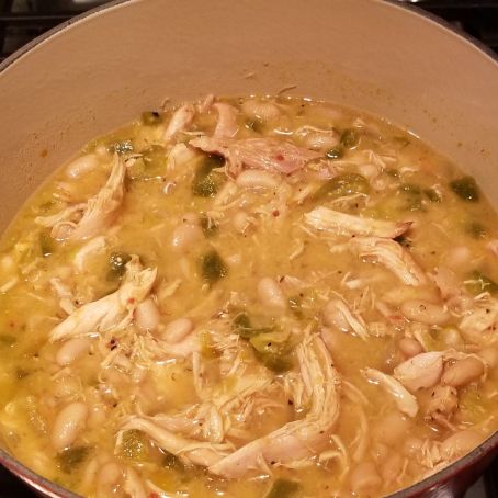K's  Slow Cooker Green Chile Chicken Chili