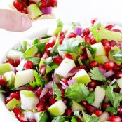 5-Ingredient Pear Pomegranate Salsa