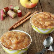 Cinnamon Rhubarb Applesauce