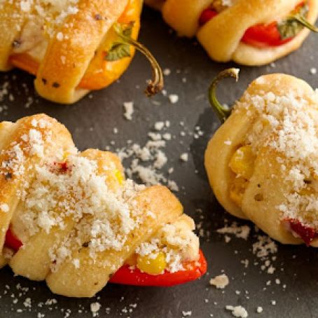 Creamy Corn Filled Sweet Peppers