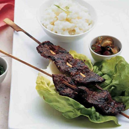 Korean Short Rib Kebabs