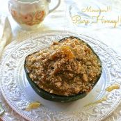 SQUASH*****Roasted Acorn Squash with Pecan Crumble Topping