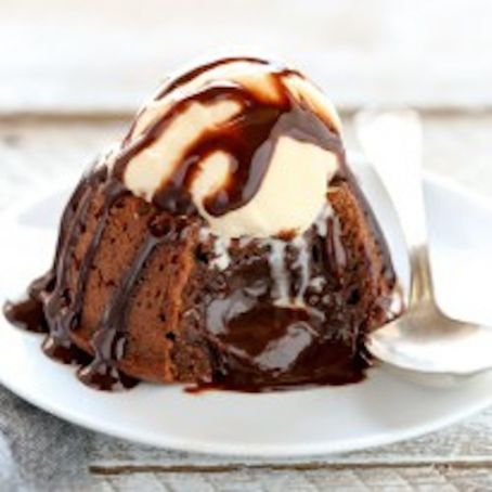 MOLTEN CHOCOLATE LAVA CAKES FOR TWO