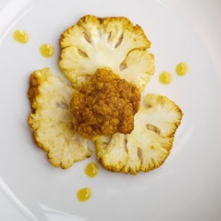 Roasted Curried Whole Cauliflower