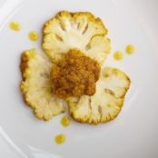 Roasted Curried Whole Cauliflower